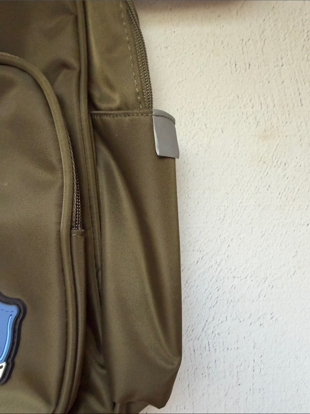 Olive Green Backpack with Fun Patch Accents - Picture 9 of 13